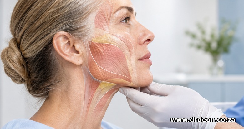 Clinical illustration: Should you lose weight before a facelift? — visualised for What follows is a candid guide to the timing question, what weight loss does to the face, and what to weigh honestly...