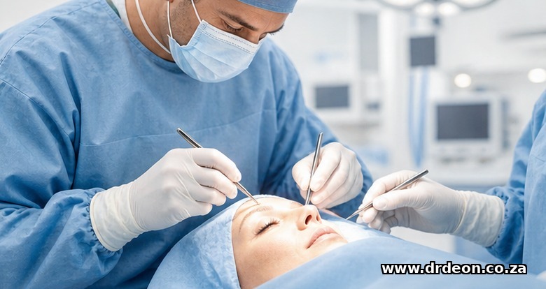 Clinical illustration: How the combined procedure is performed — visualised for The article is general information about a combined surgical option. Individual candidacy, recovery and outcome...